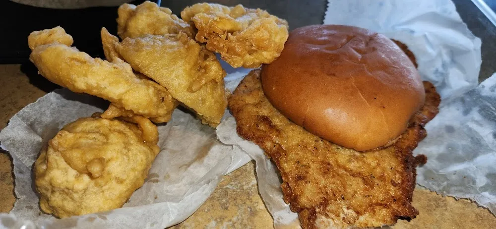 Pork Tenderloin with Onion Rings